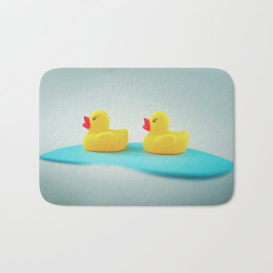 Rubber ducks Bath Mat