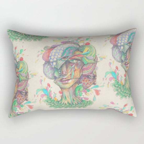 Pops of the Fresh Rectangular Pillow