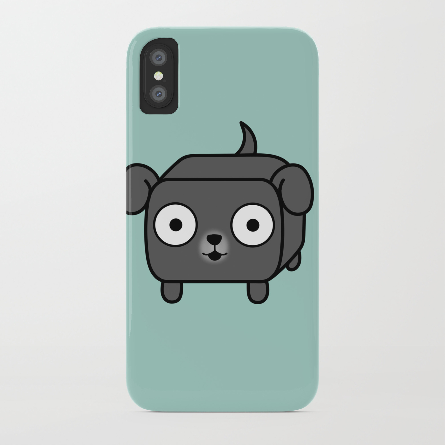 Pitbull Loaf Blue Grey Pit Bull With Floppy Ears Iphone Case By