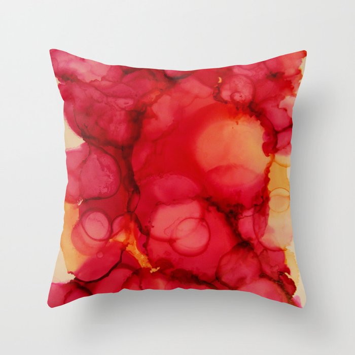 Rosy Thoughts Throw Pillow