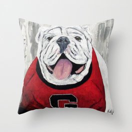 UGA Bulldog Throw Pillow