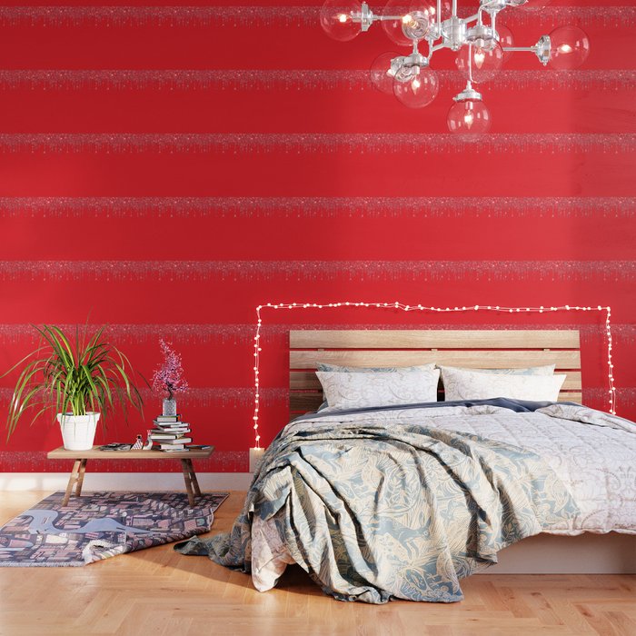 Red Glitter Wallpaper By Milkywaykid Society6