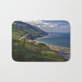 Cape Breton Highlands - Nova Scotia Bath Mat | Atlanticocean, Nationalpark, Mountains, Coastal, Scenic, Explore, Travel, Adventure, Kathyweaver, Ingonishbeach 