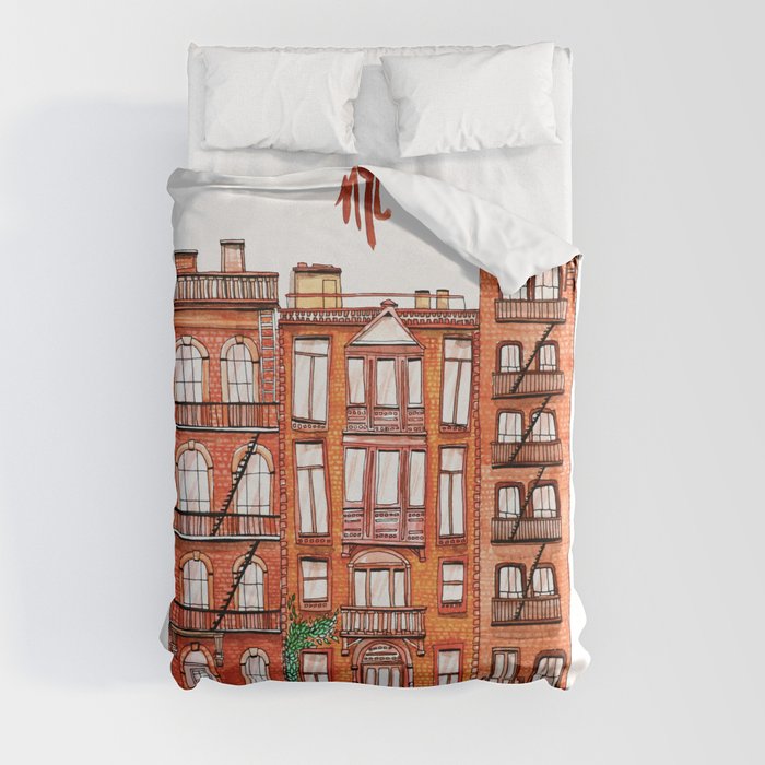 NYC - Watercolor Duvet Cover
