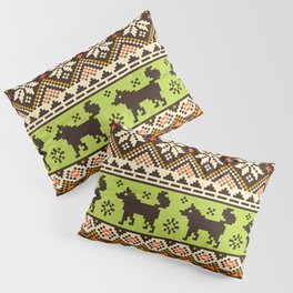 Knit Fox Pattern Pillow Sham