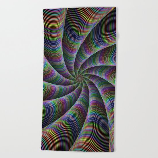 Infinite color fun Beach Towel