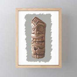 Hawaii Totem Tiki Framed Mini Art Print