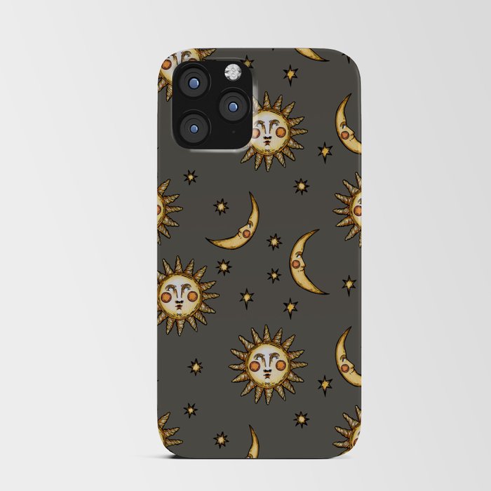 Sun Moon and Stars (mink) iPhone Card Case
