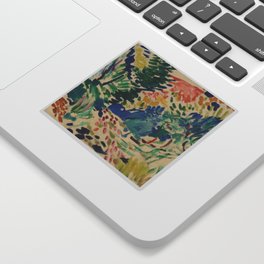 Landscape at Collioure - Henri Matisse - Exhibition Poster Sticker