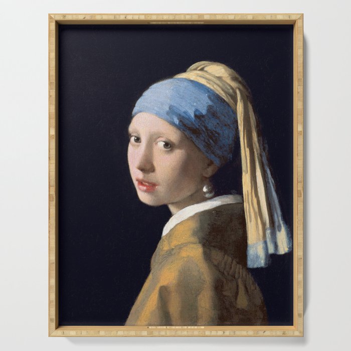 Girl With a Pearl Earring - Vermeer Serving Tray