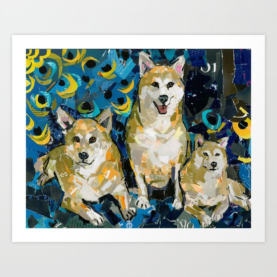 The Ksoll Shibas for SIRA Art Print
