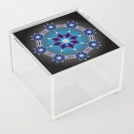 Morning Star Circle (Blue) Acrylic Box