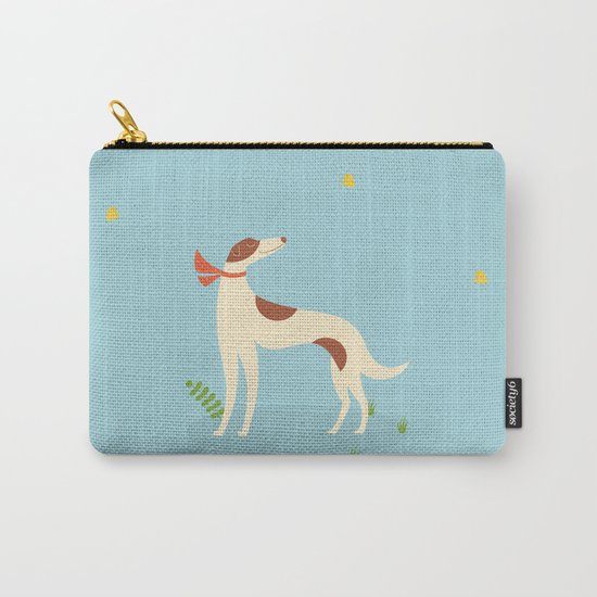 Borzoi And Butterfly Carry-All Pouch