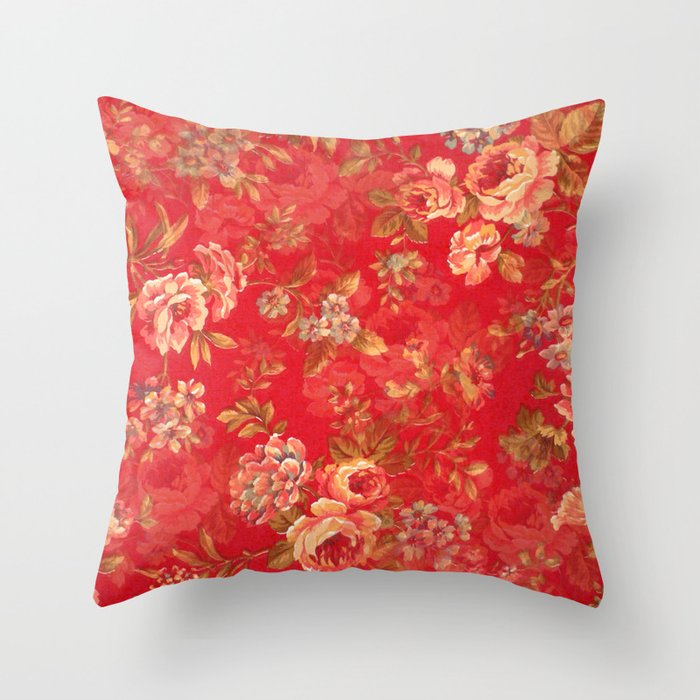Bright red throw pillows shop