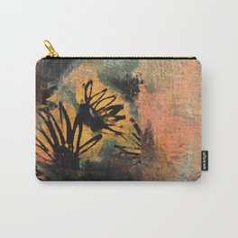 Grow Through It: sunflowers in the rain - abstract mixed media piece Carry-All Pouch