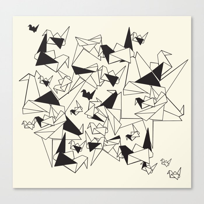 Origami Cranes Canvas Print