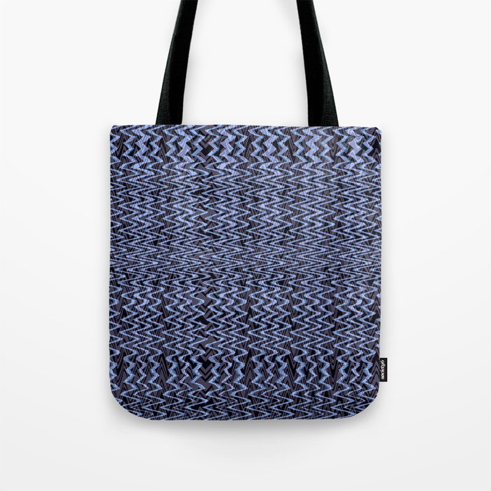 Violet Zigzag Pattern Tote Bag