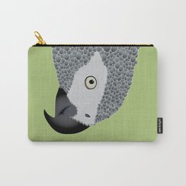 African Grey Parrot [ON SPRING GREEN] Carry-All Pouch