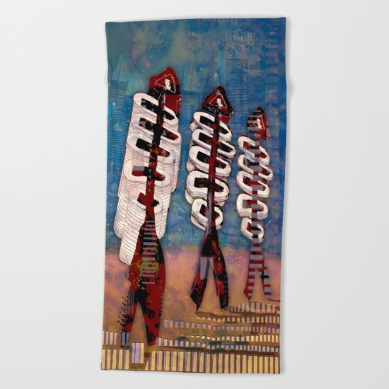 Atlante 18·5·16 / Fish Spines Beach Towel