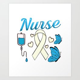 Chemotherapy Pediatric Oncologist Nurse Chemo Art Print