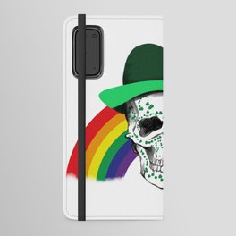 St Patricks Day Skull Android Wallet Case