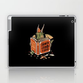 Dragon Reading a Book RPG Party Crashing by Tobe Fonseca Laptop Skin