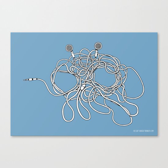 His Wiry Appendage Canvas Print
