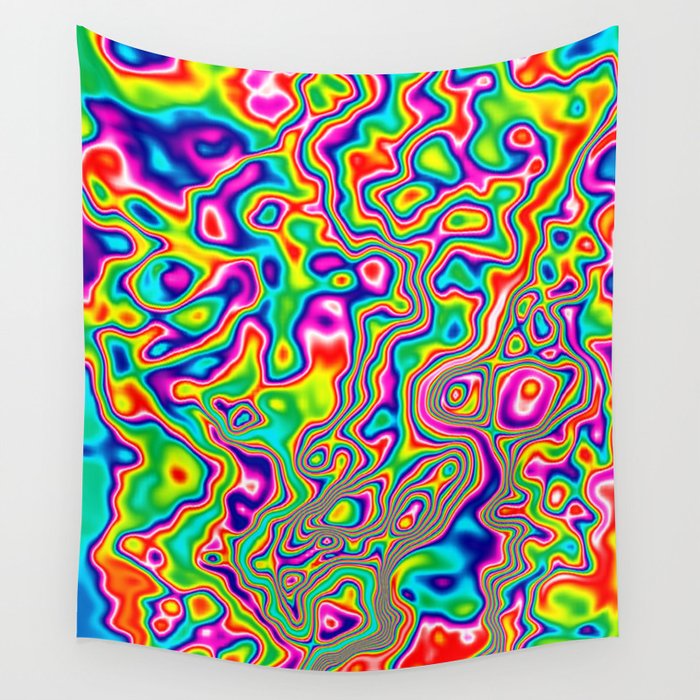 Warped Rainbow Wall Tapestry by Kaleiope Studio Leggings Society6