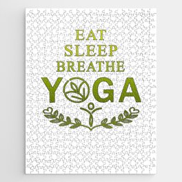 Eat - sleep - breathe - yoga Jigsaw Puzzle