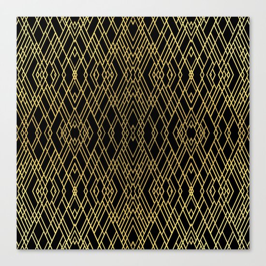 Art Deco Gold Canvas Print