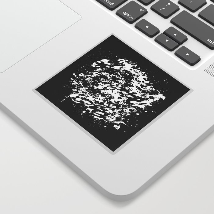 Abstract Black and White Shapes Sticker
