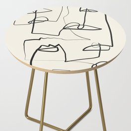 Abstract line art 12 Side Table