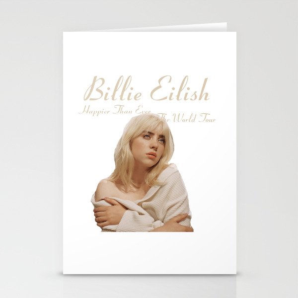 BILLIE EILIS HAPPIER THAN EVER THE WORLD TOUR  Stationery Cards