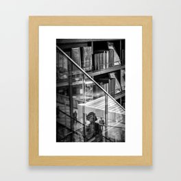 The man within the reflection Framed Art Print