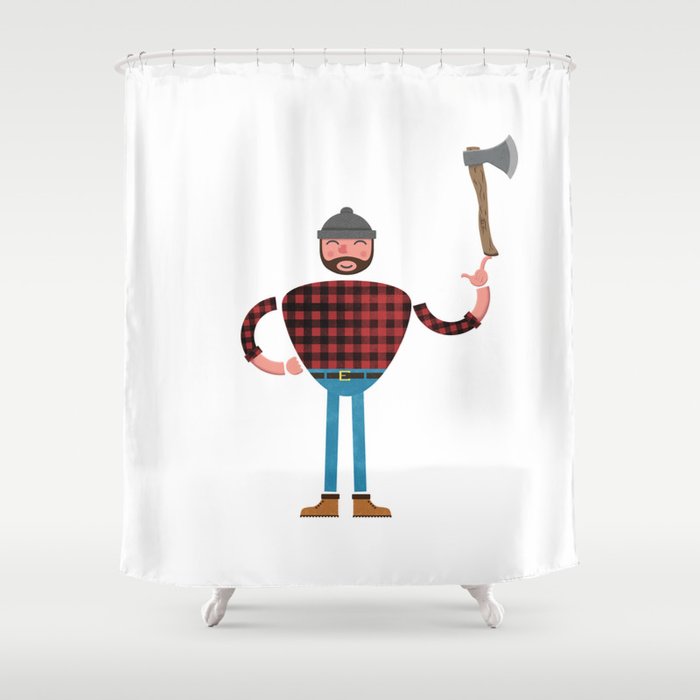 Lumberjack Shower Curtain