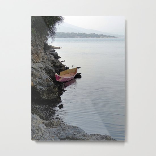 Paper Boat Metal Print
