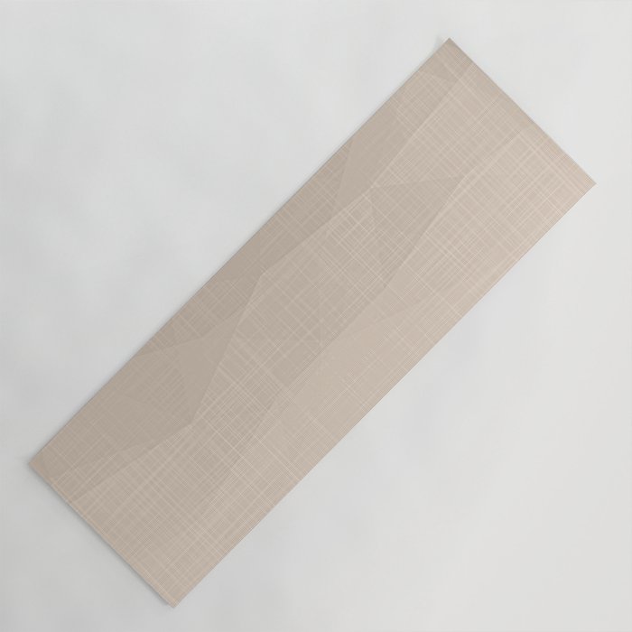 A Touch Of Beige - Soft Geometric Minimalist Yoga Mat