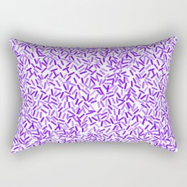 Pretty Purple Sprinkles Pattern Rectangular Pillow