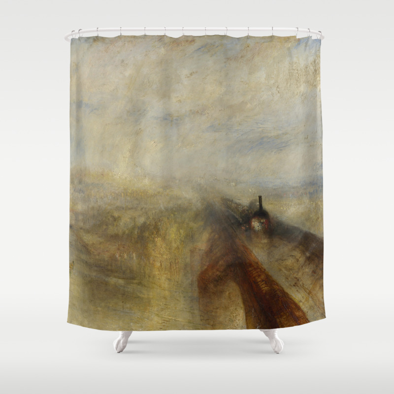 J M W Turner Rain Steam And Speed The Great Western Railway Shower Curtain By Alexandra Arts Society6