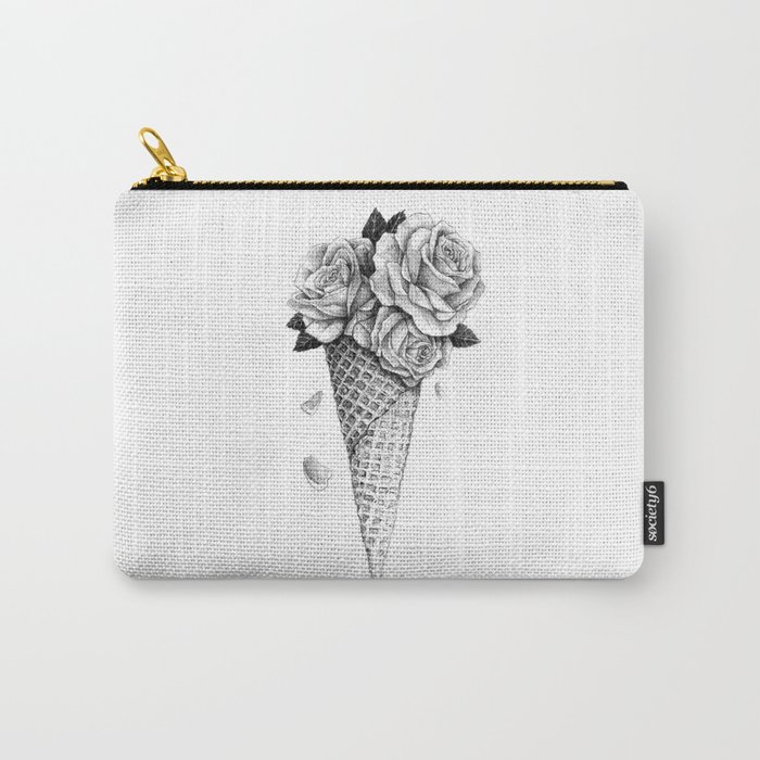Ice Cream Roses Carry-All Pouch