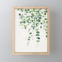 Eucalyptus Watercolor Framed Mini Art Print