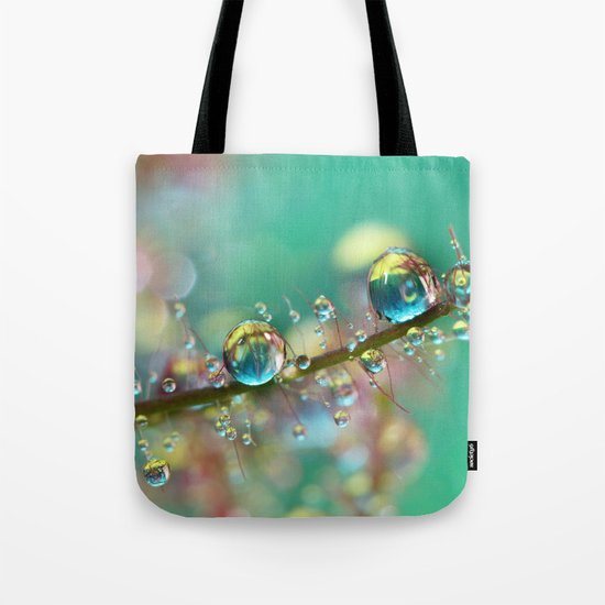 Smokey Rainbow Drops Tote Bag