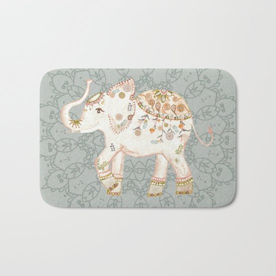INDIAN ELEPHANT Bath Mat