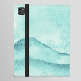 Sky Blue Watercolor Landscape iPad Folio Case