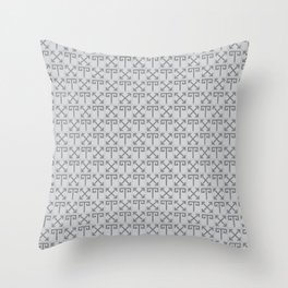 Subtle Aries symbol pattern. Digital Illustration Background Throw Pillow