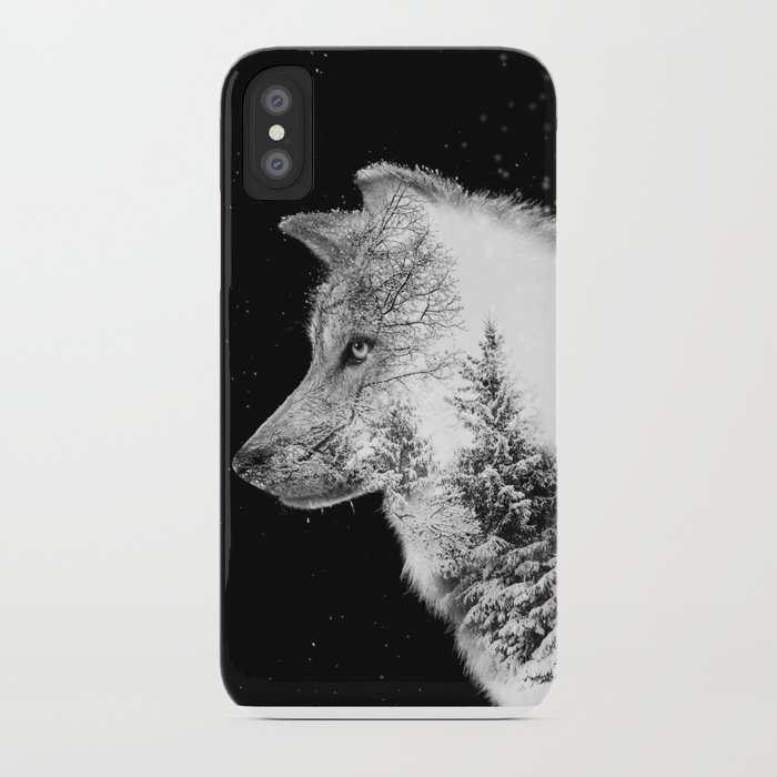 winter wolf iphone case
