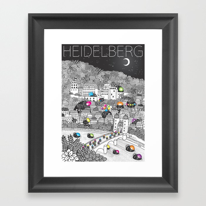 Locals Only - Heidelberg, Germany Framed Art Print