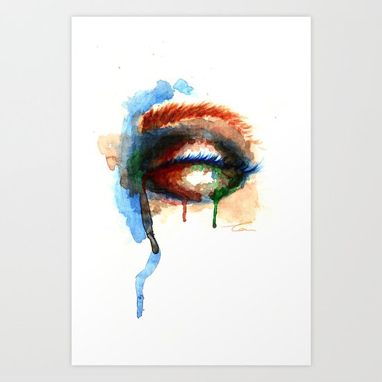Watercolor Eye Art Print