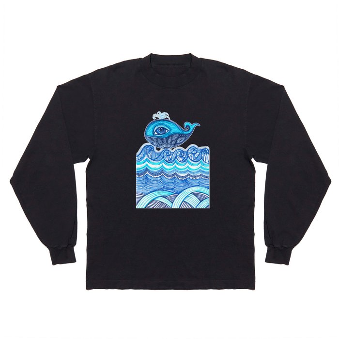 Whale - ocean  Long Sleeve T Shirt