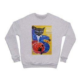 1994 Montreal Jazz Festival Cool Cat Poster No. 3 Gig Advertisement Crewneck Sweatshirt
